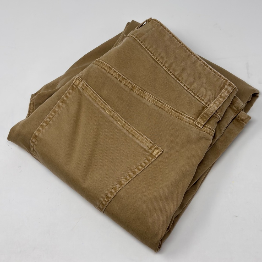 Veronica Beard Arya Straight Leg Crop Pants Khaki Jeans Women Size 26